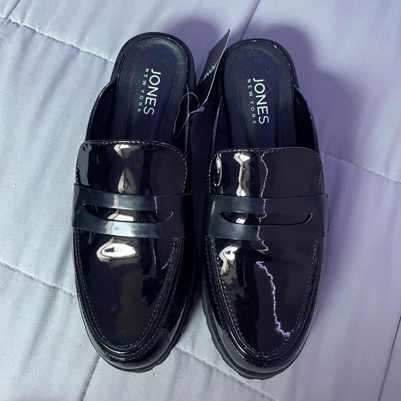 NWT JONES NEW YORK Prizely Mule Flat Loafers Size 8 (W) Black - Picture 11 of 11
